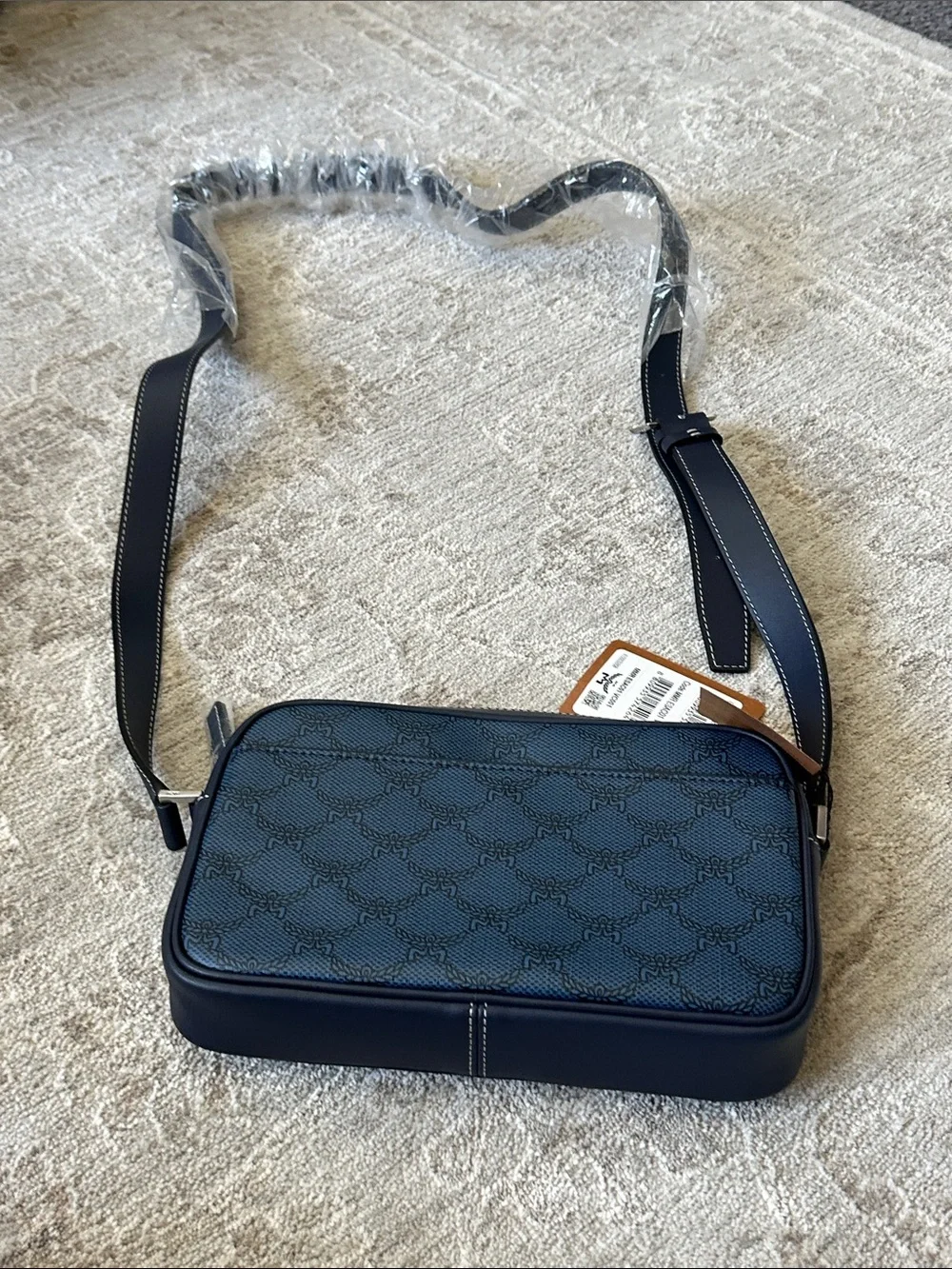 MCM Himmel Crossbody in Lauretos. Navy Blazer color. NWT’s.